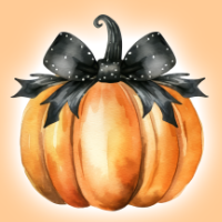 Pumpkin With Bow